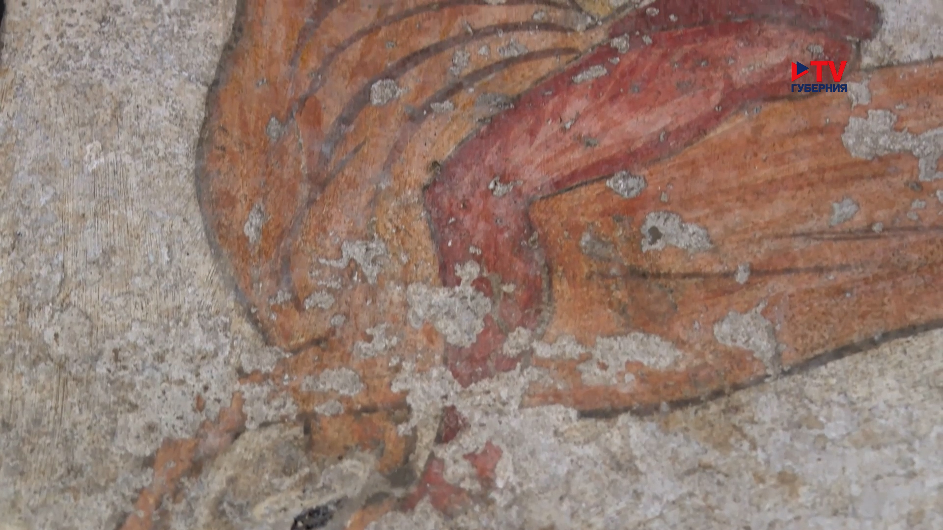 Античную фреску из гробницы вернули в Воронеж после реставрации