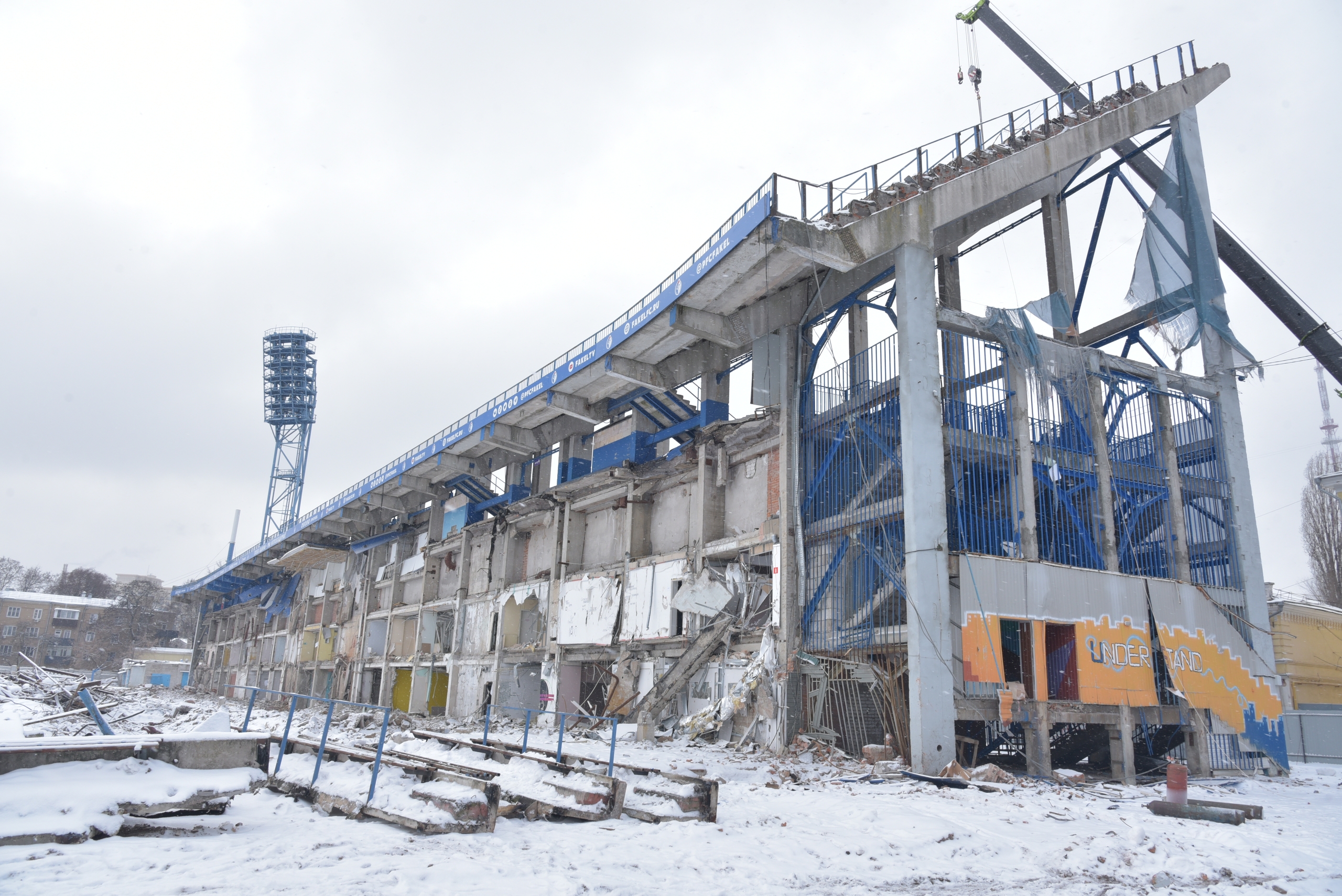 Что осталось от Центрального стадиона профсоюзов показали воронежцам