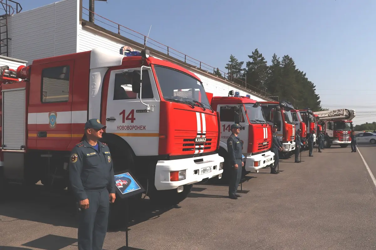 Новую спецтехнику передала Нововоронежская АЭС пожарно-спасательной части №14