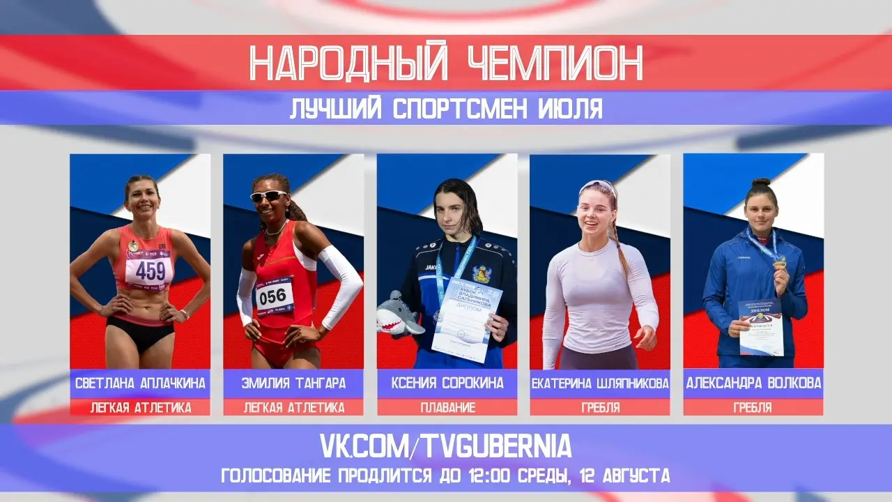 Стартовало голосование за лучшего спортсмена июля в Воронежской области