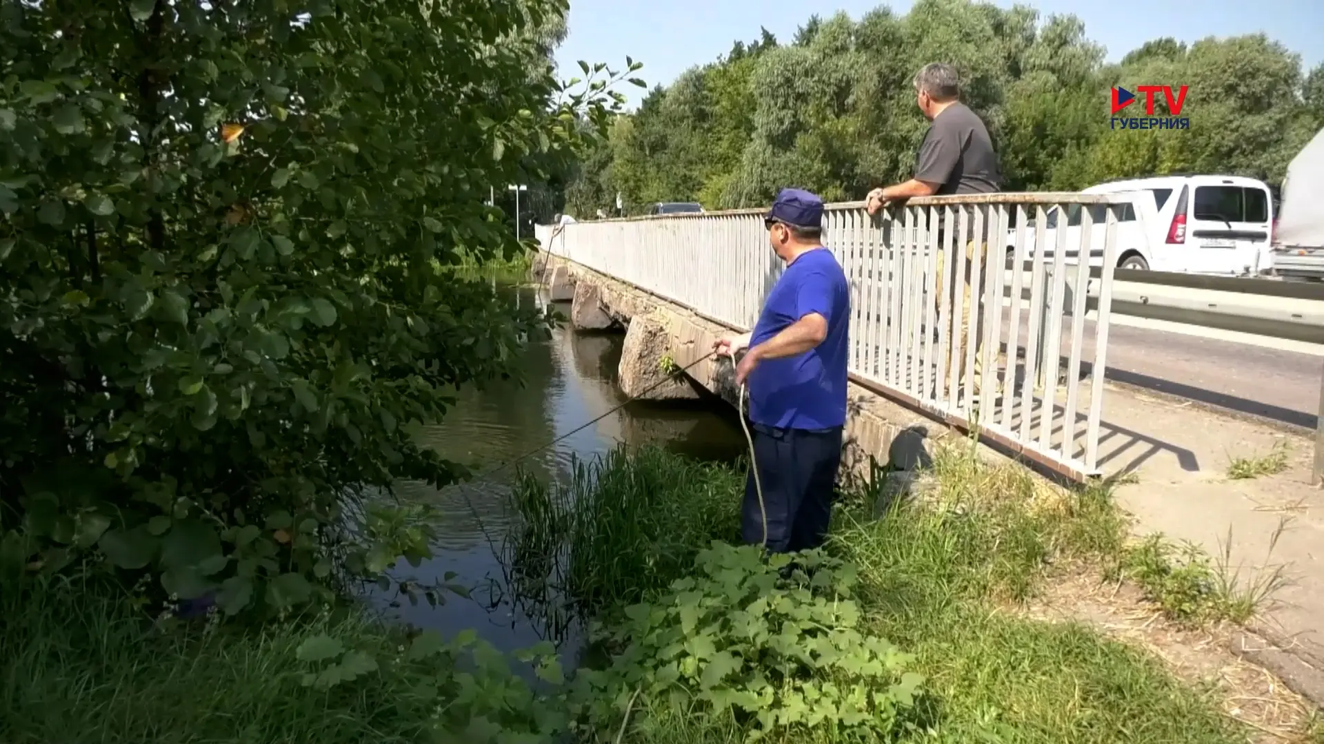 Водолазы обследовали ступинский мост после длительного затопления