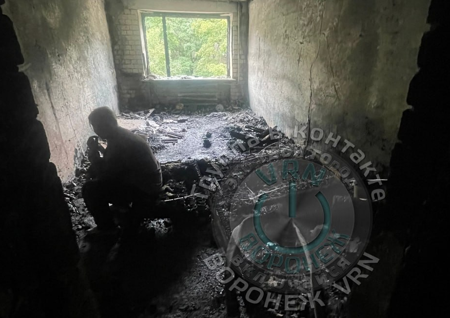 Воронежец пострадал в пожаре в общежитии