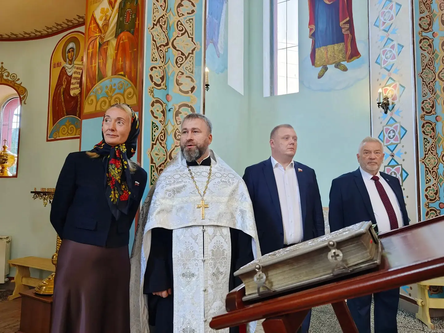 В Воронеже городские парламентарии побывали в храме Георгия Победоносца
