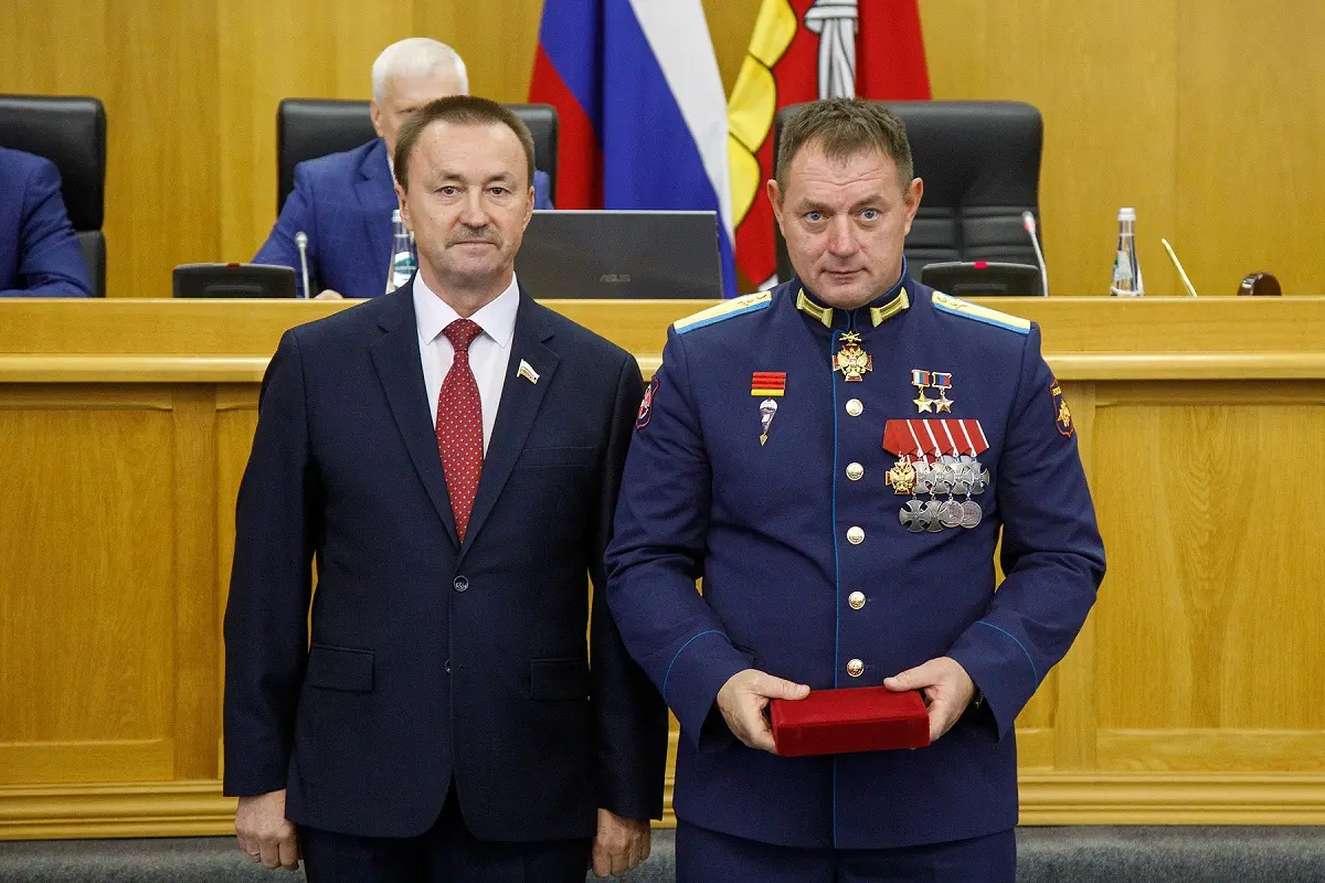 Новую награду Воронежской облдумы вручили руководителю региональной Ассоциации ветеранов СВО